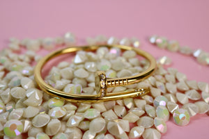 Lavish Nail Bracelet - Love Bracelet with Diamonds