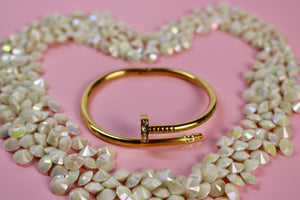 Lavish Nail Bracelet - Love Bracelet with Diamonds