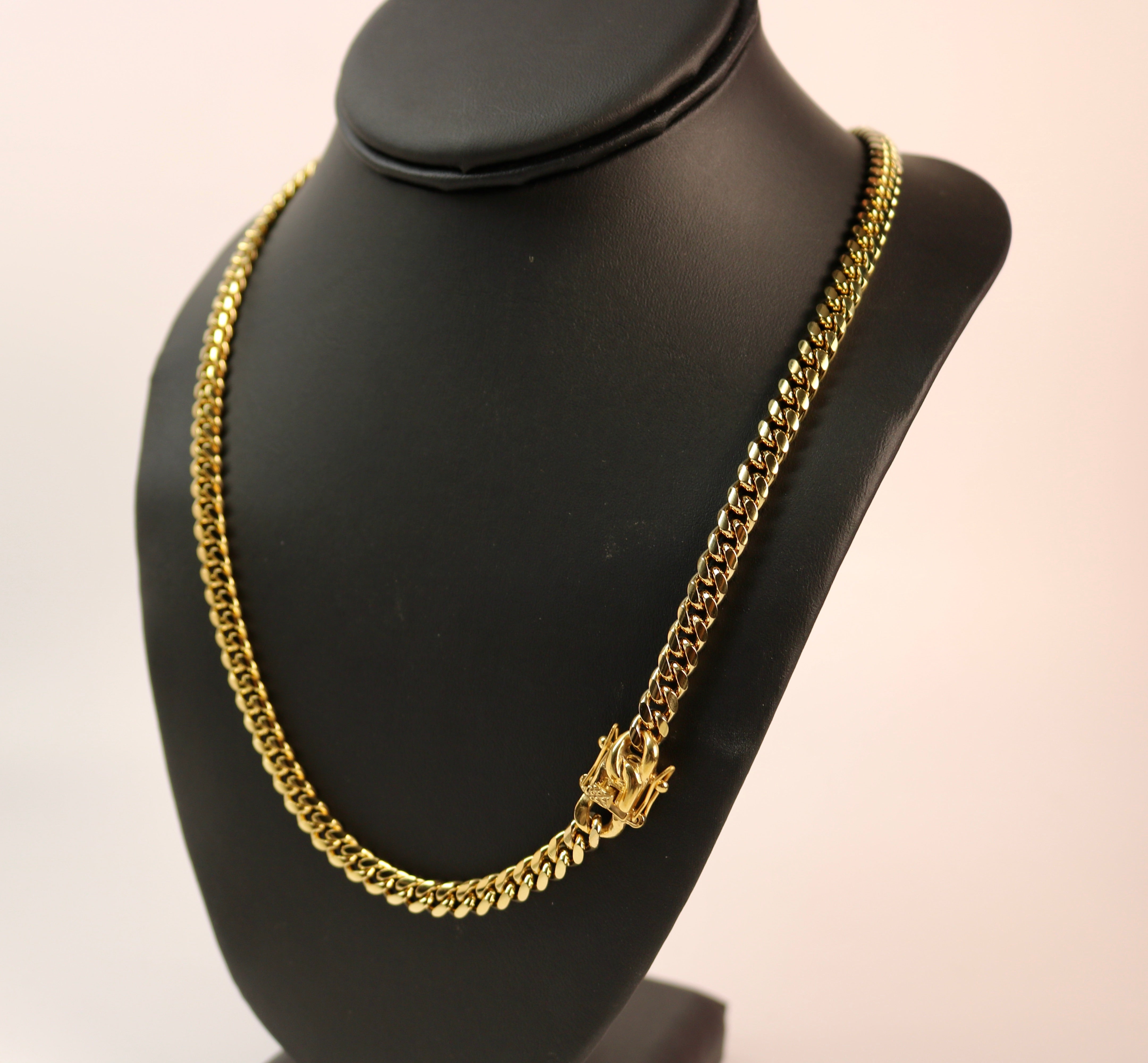 14k Gold Plated Miami Cuban Link Chain - 6MM