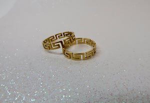 Versace Ring - 14k Gold Plated