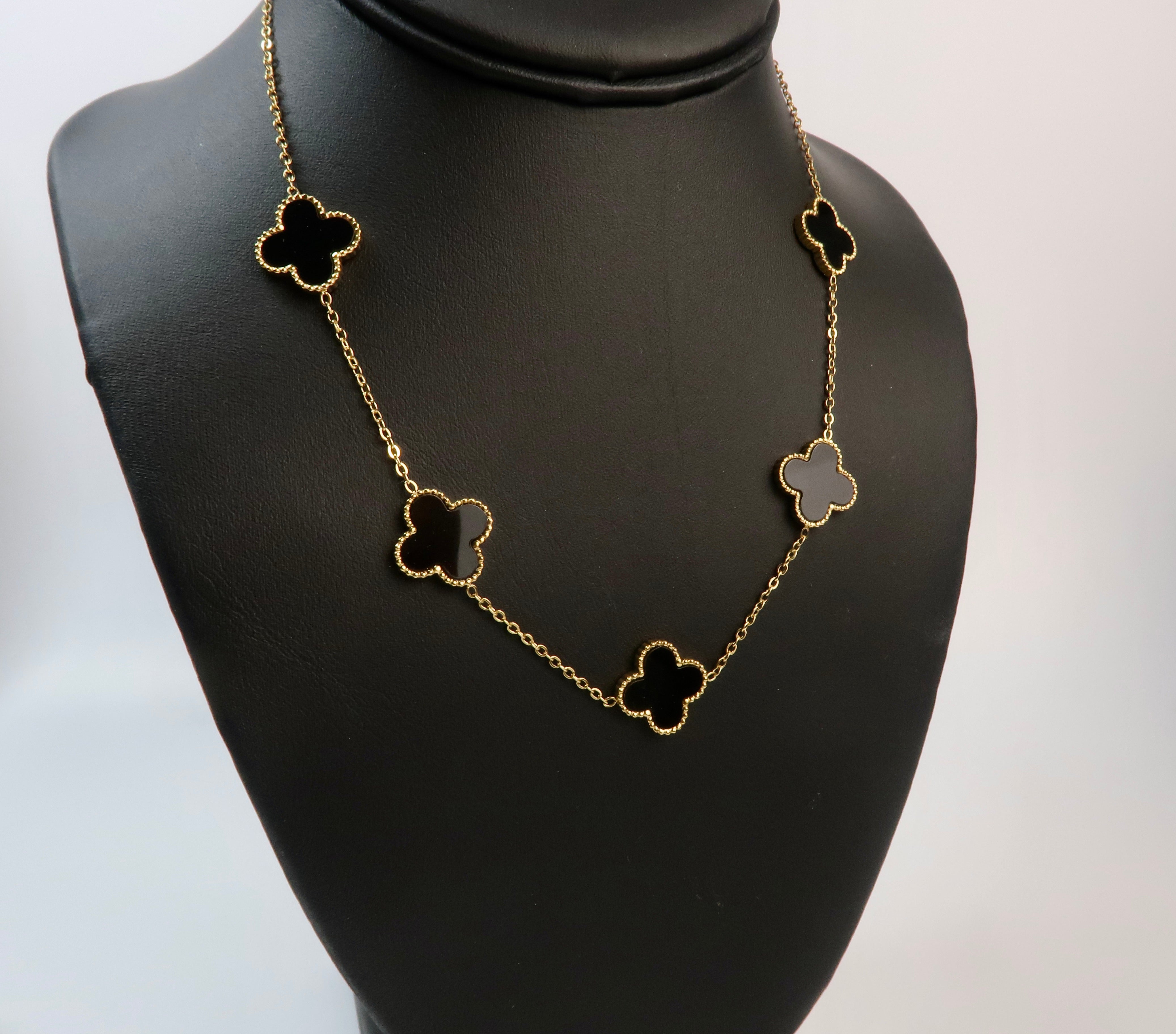 Clover Jewelry Set - Van Cleef Style 14K Gold Plated