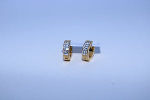 Hoop Diamond Earrings - Alwayslavishshop