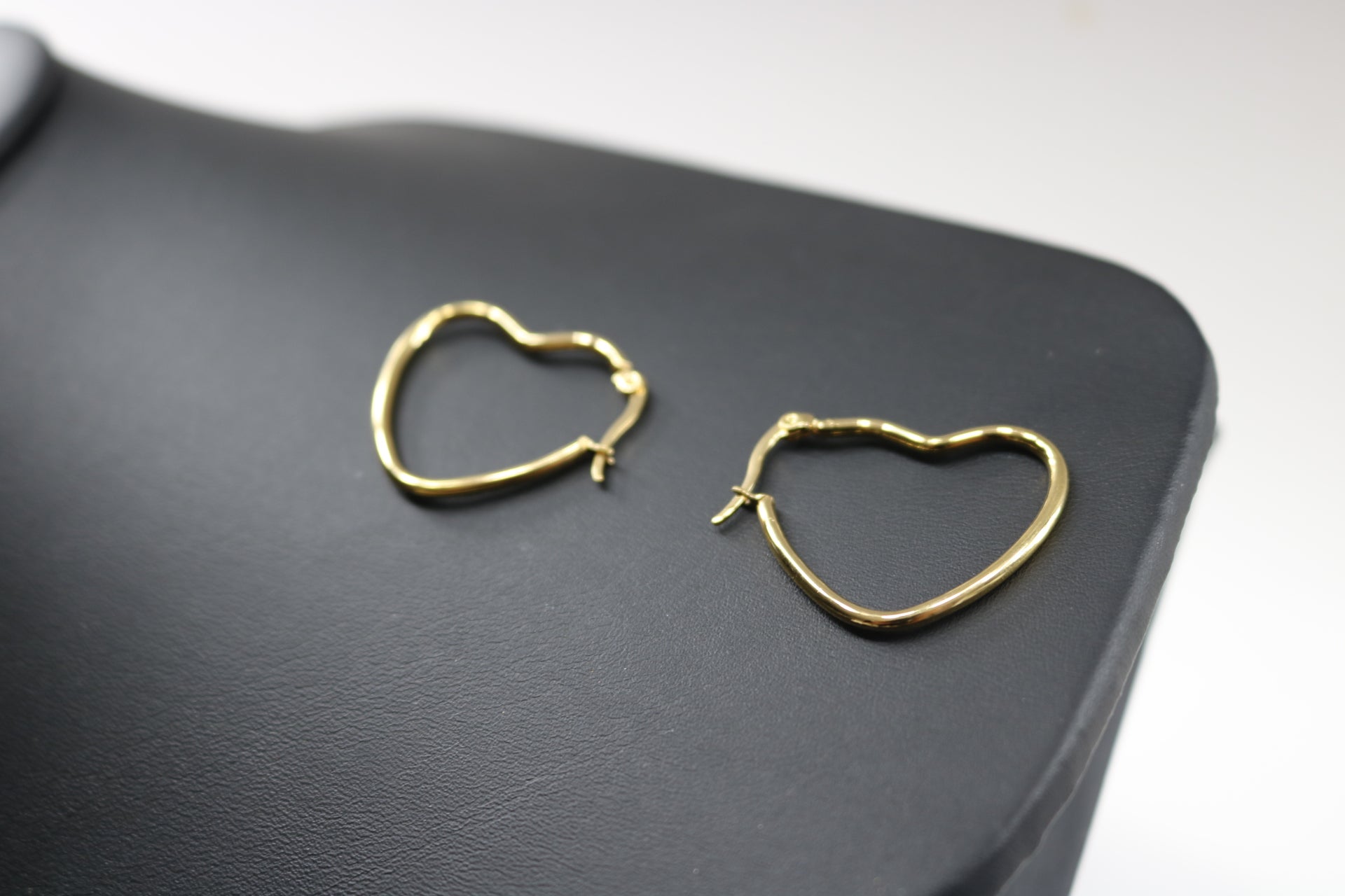 Gold Heart Earrings