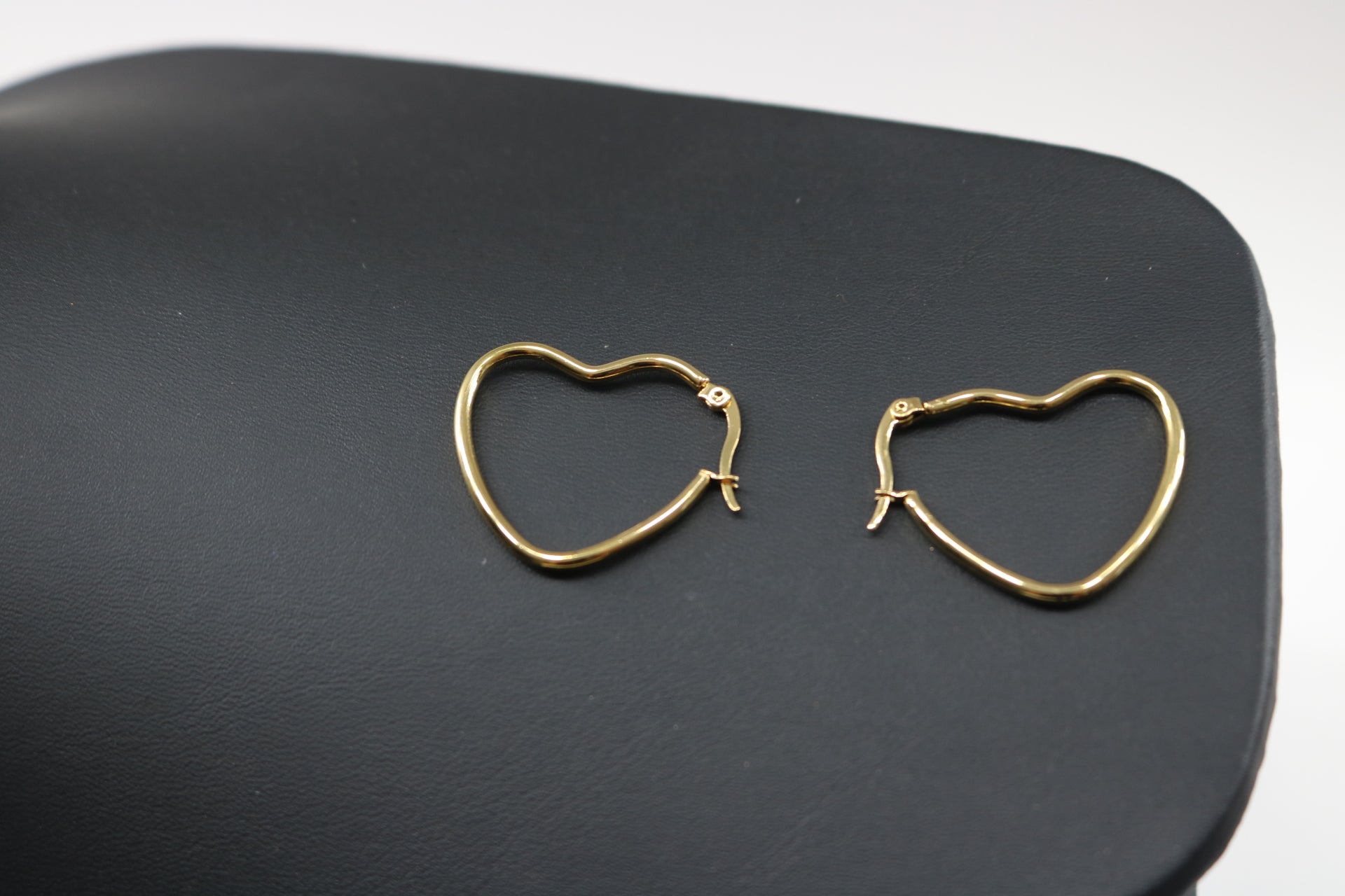 Gold Heart Earrings