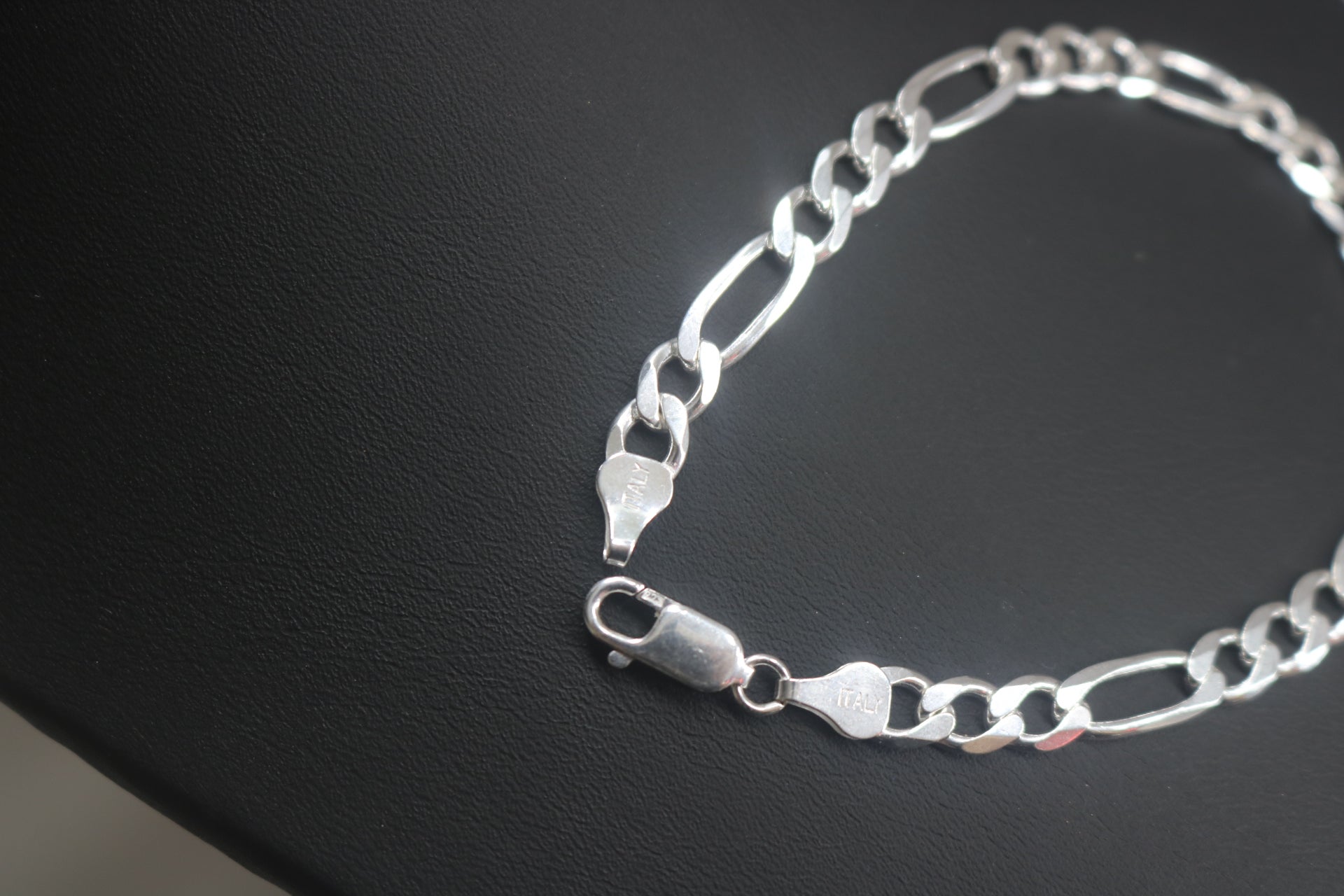 Italy Silver Figaro Bracelet - 5.6mm