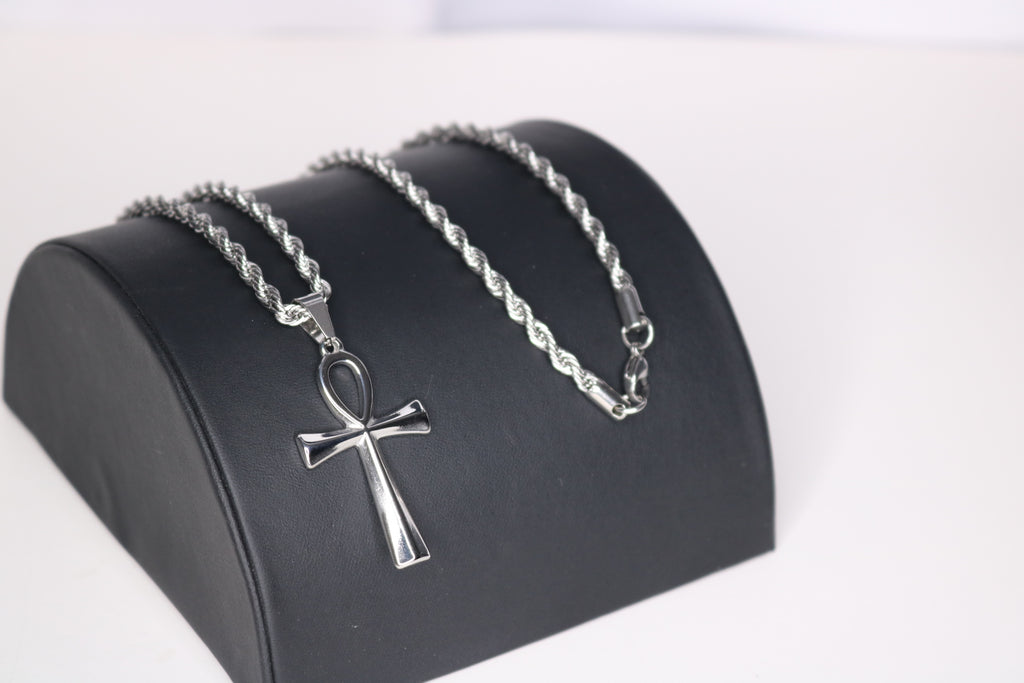 Egyptian Ankh Pendant - Jewelry Set