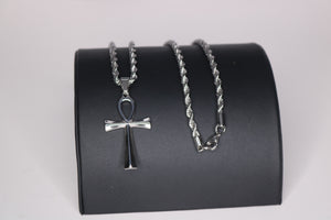 Egyptian Ankh Pendant - Jewelry Set