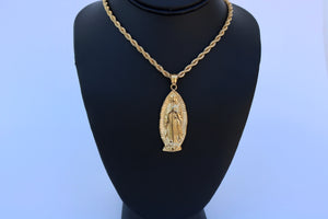 Virgin Mary large - Gold plated or Chain Set - Alwayslavishshop