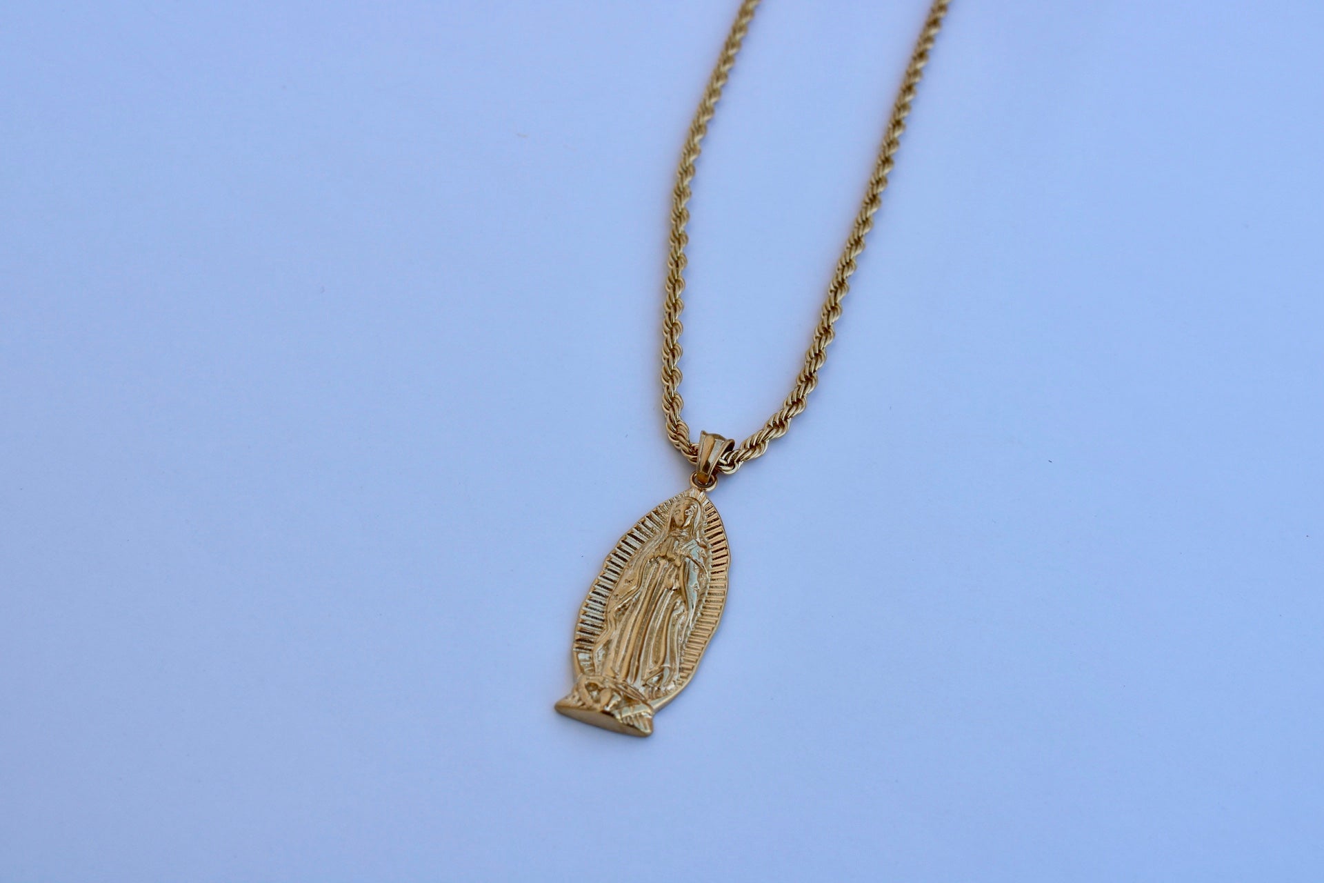 Virgin Mary large - Gold plated or Chain Set - Alwayslavishshop