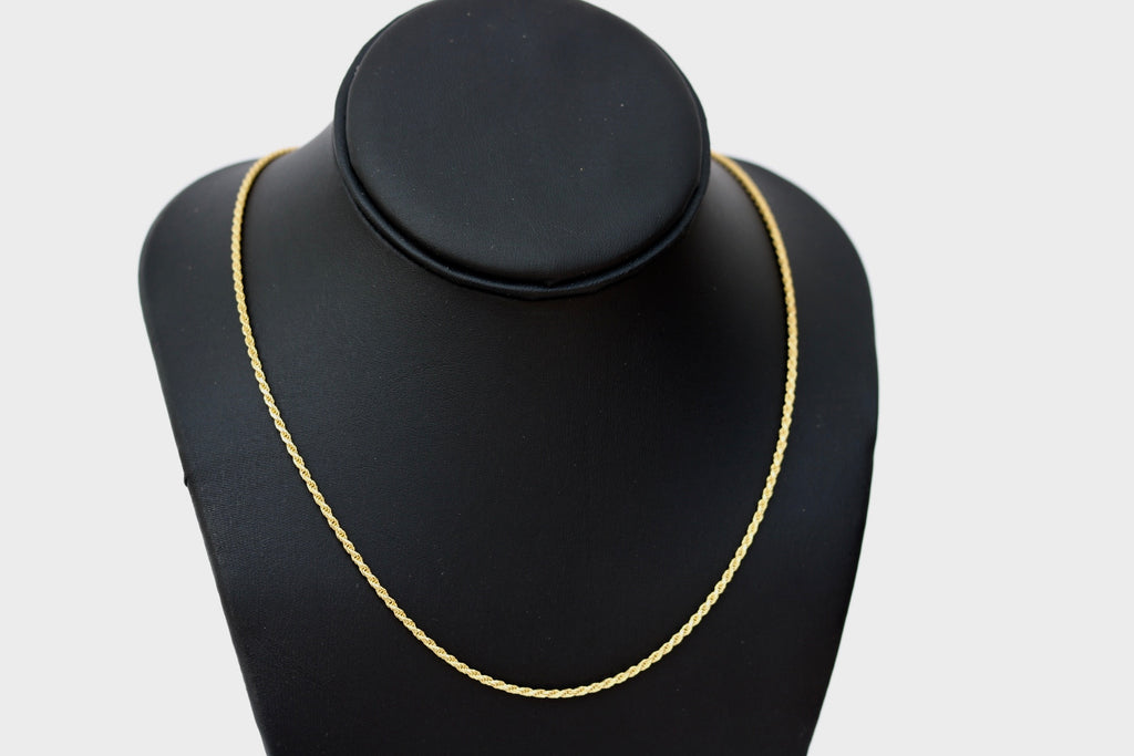 Rope Chain (2mm) Vermeil Gold 14k - Alwayslavishshop