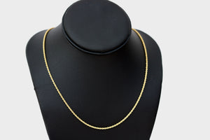 Rope Chain (2mm) Vermeil Gold 14k - Alwayslavishshop