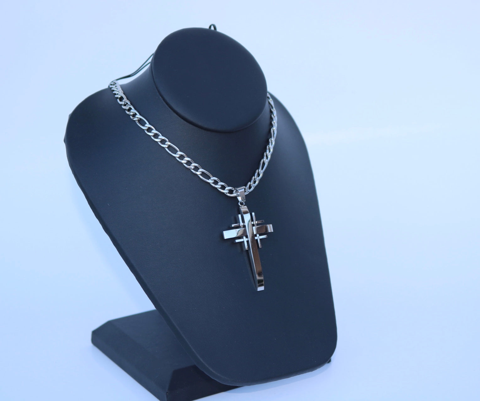 Cross Pendant Large - Stainless Steel or Chain Set - Alwayslavishshop