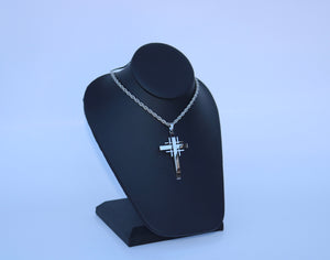 Cross Pendant Large - Stainless Steel or Chain Set - Alwayslavishshop