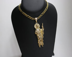 XL San Judas (14K Gold Plated) - Jewelry Set