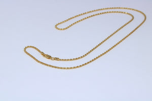 Rope Chain (2mm) Vermeil Gold 14k - Alwayslavishshop