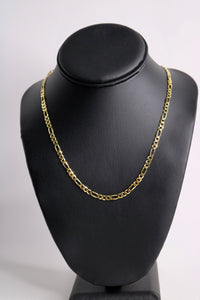 Figaro Chain - 4mm Vermeil Gold 14K - Alwayslavishshop