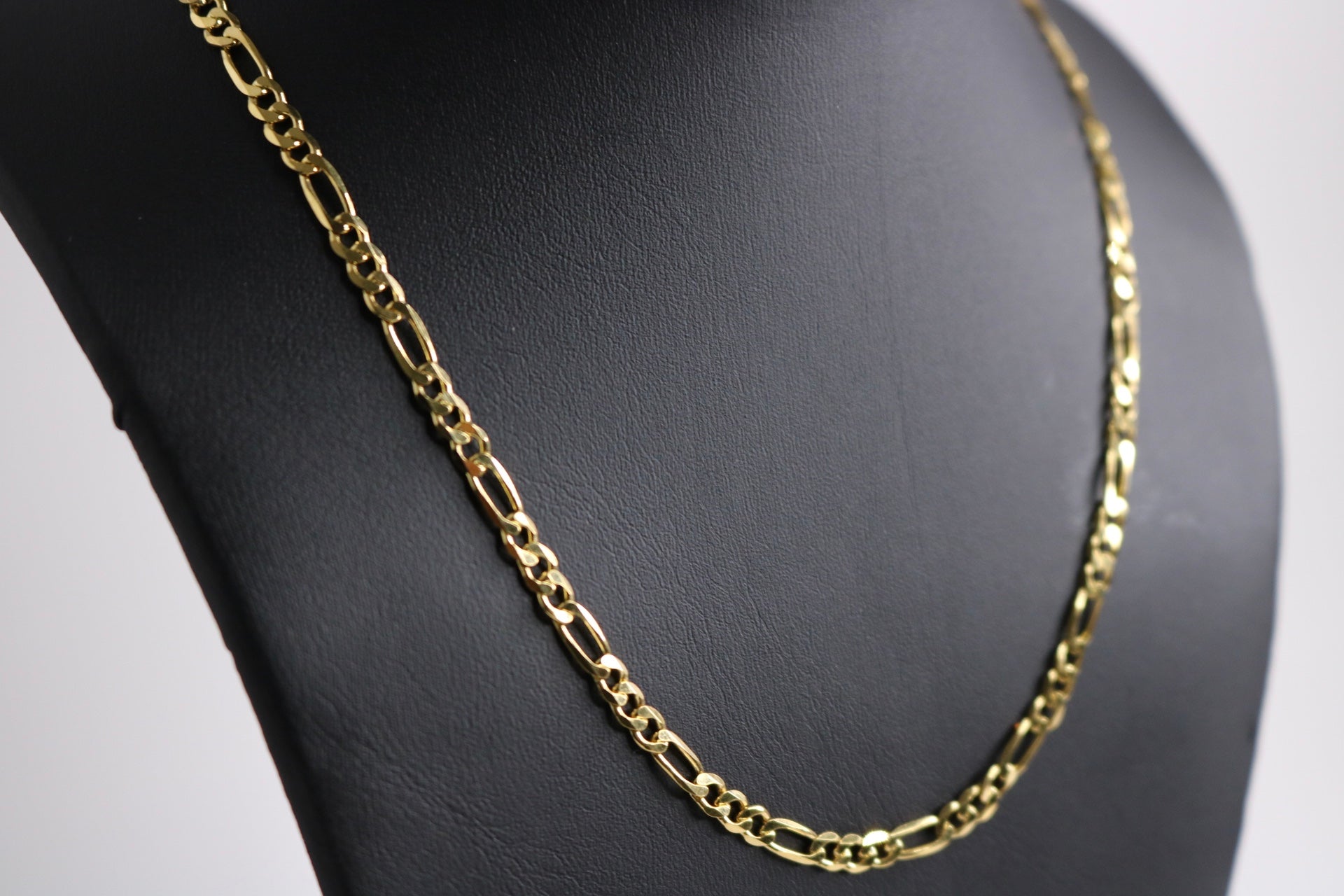 Figaro Chain - 4mm Vermeil Gold 14K - Alwayslavishshop