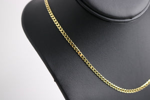 Curb Chain - 3mm Vermeil Gold 14K - Alwayslavishshop