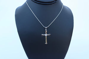 Silver Cross Pendant w/ CZ - Alwayslavishshop