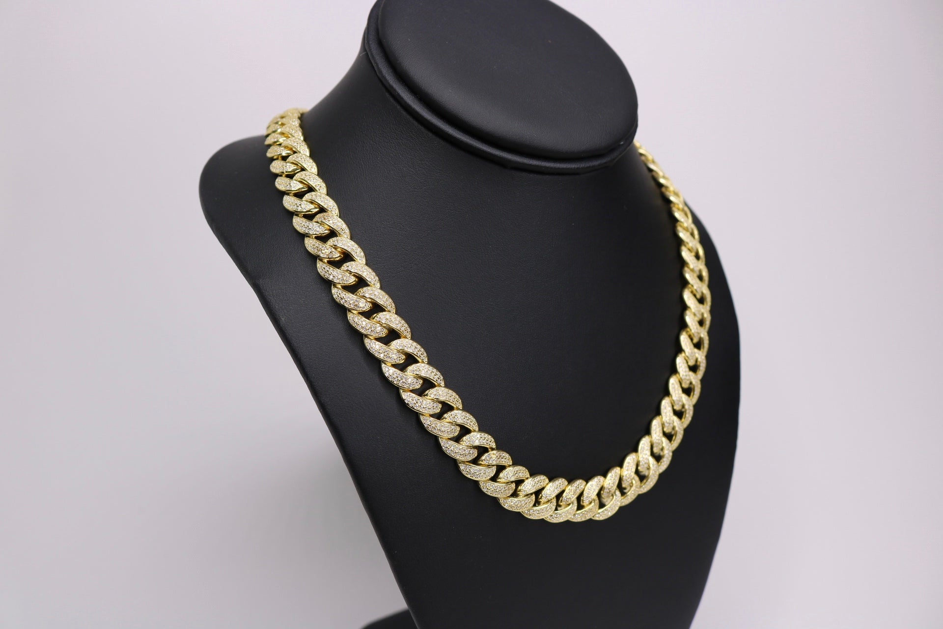 Diamond Cuban Chain - 11.7mm Vermeil Gold - Alwayslavishshop