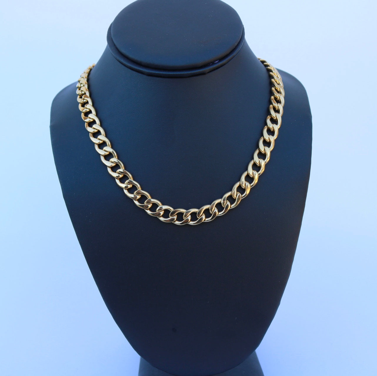 Gold Plated Curb Chain - 9mm (IP Plated) - Alwayslavishshop