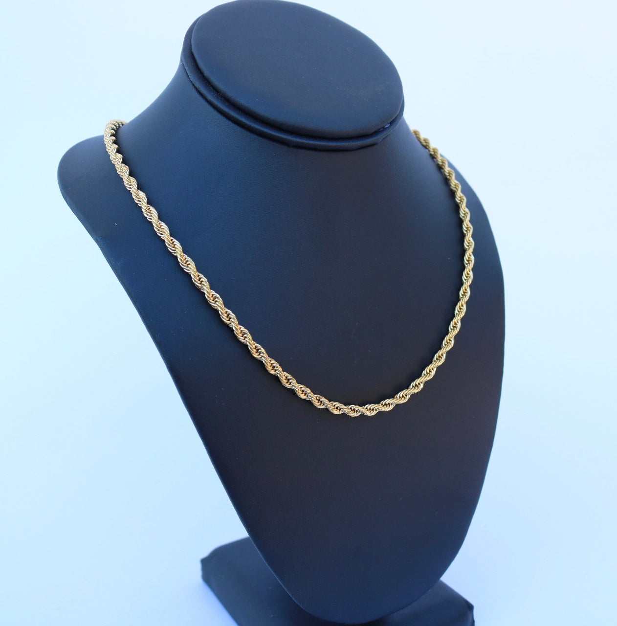 Gold Plated Rope Chain - 4mm (IP Plated) - Alwayslavishshop