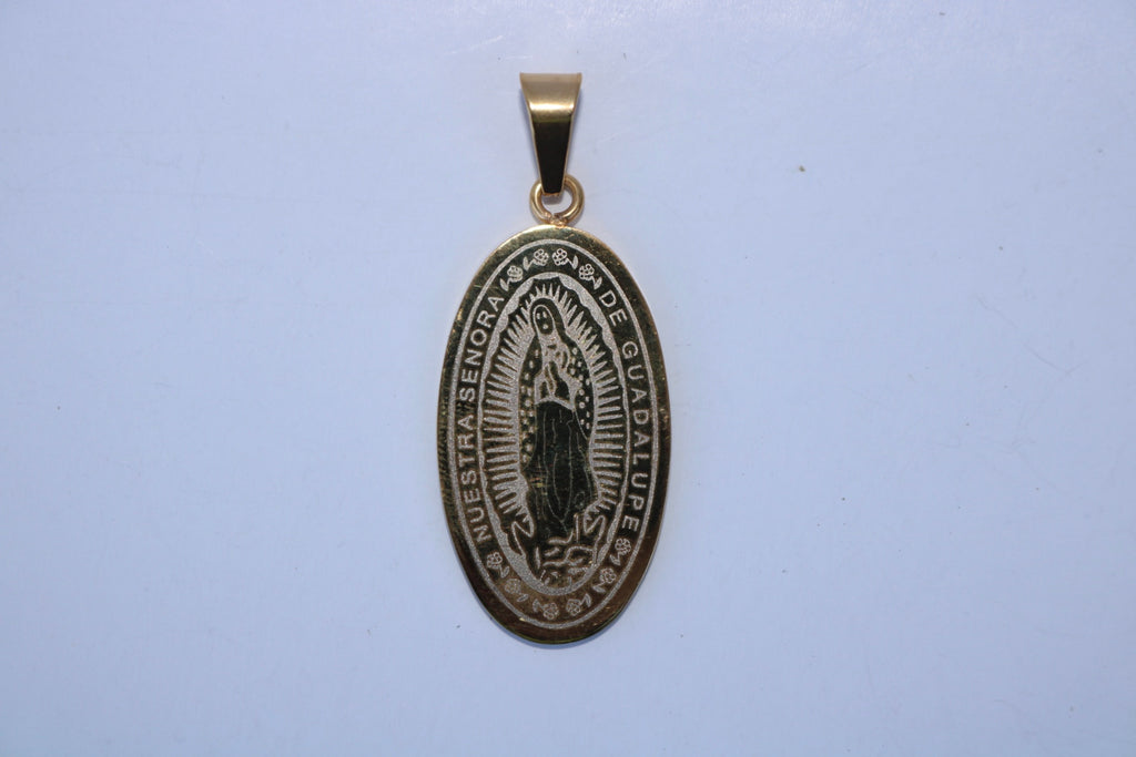 Virgin Mary Pendant medium - Gold Plated and Stainless Steel - Alwayslavishshop