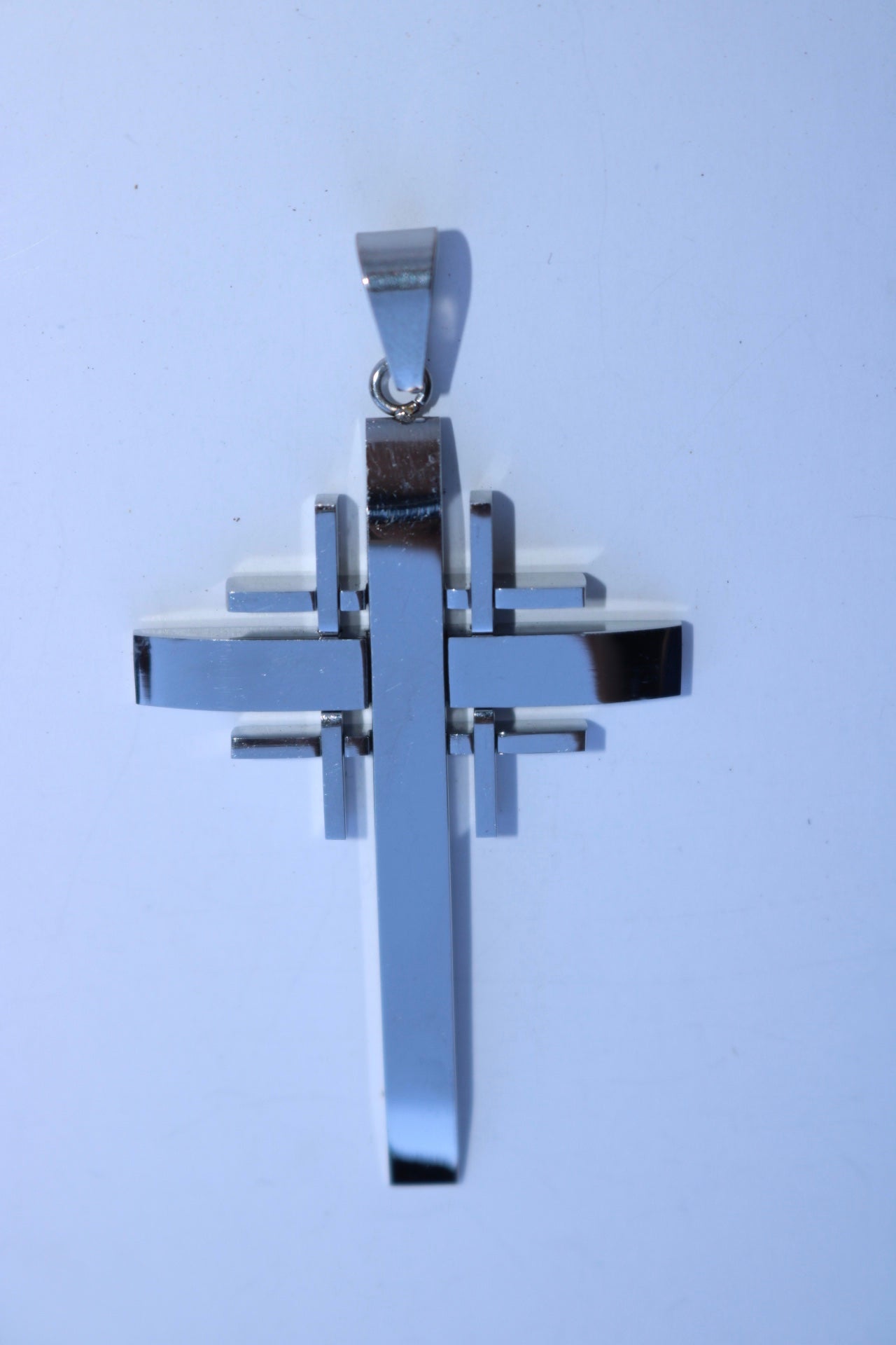 Cross Pendant Large- Gold Plated and Stainless Steel - Alwayslavishshop