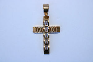 Rolex Cross Pendant w/ Cubic Zirconia - Alwayslavishshop